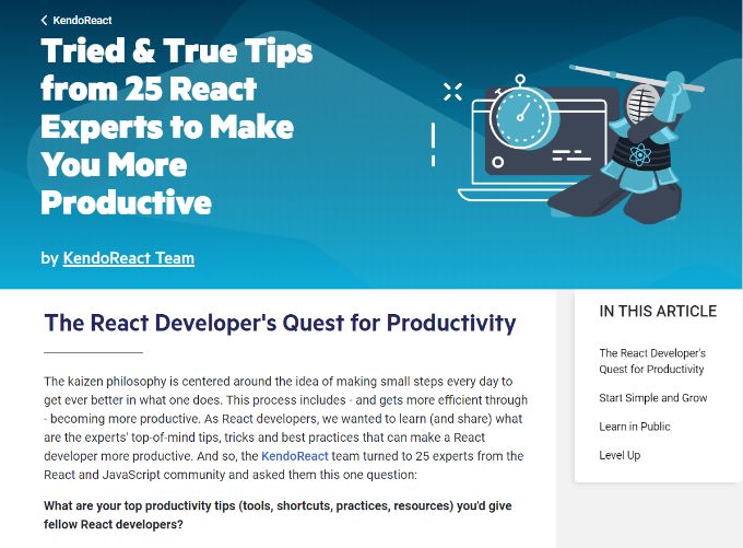 React Productivity